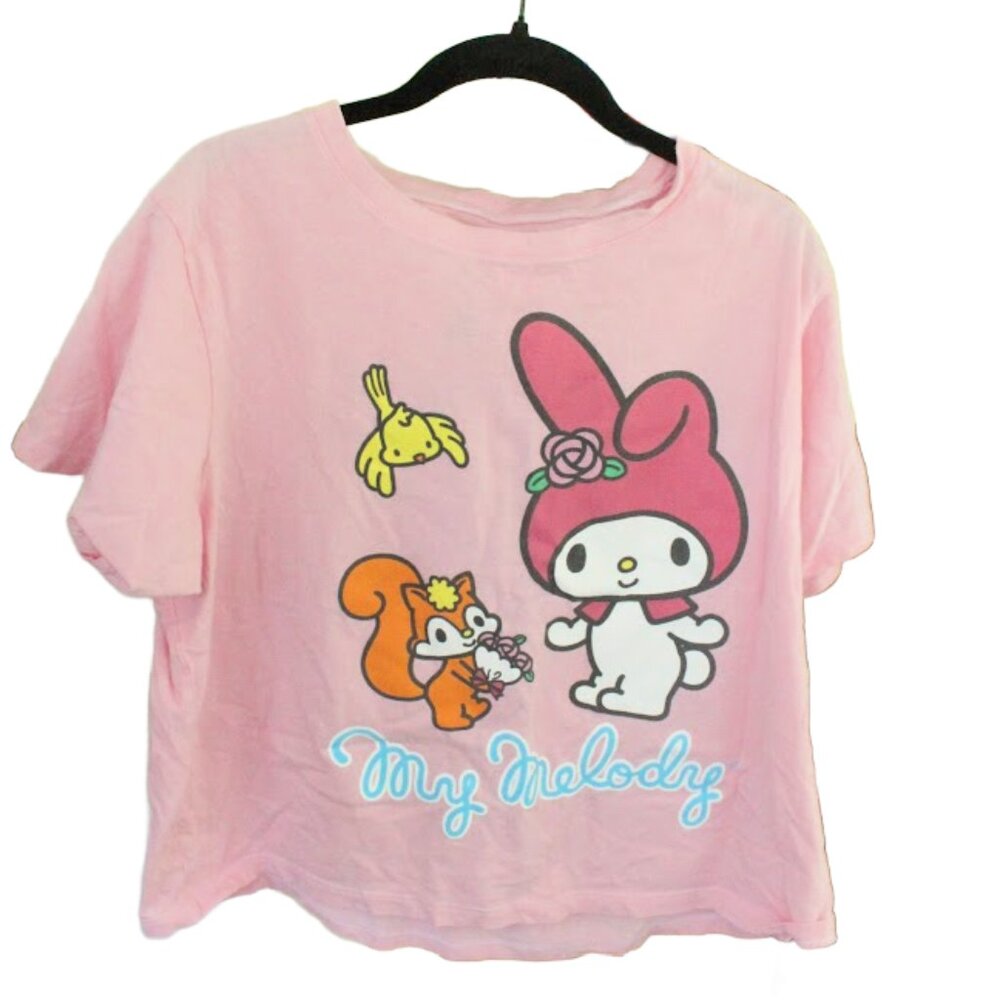 Sarnio/My Melody/Hello Kitty/Adult Pink Crop Top
